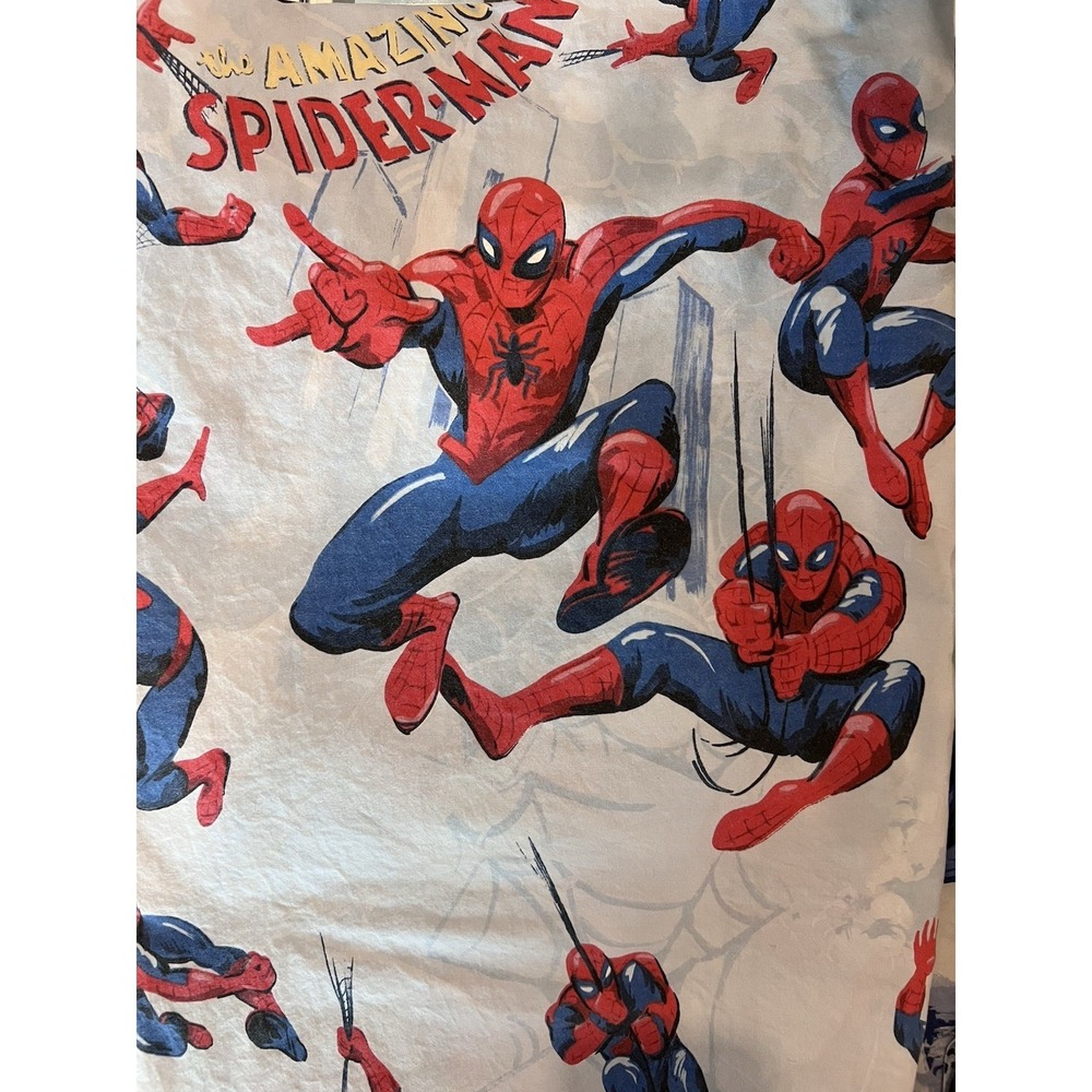 Pottery Barn Kids Marvel Spider Man-Flat Sheet and Pillowcase- Twin-DC Comics